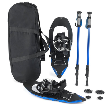 Raquettes à neige 53 cm avec bâtons — Lot de 2