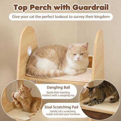 Arbre à chat design fusée multi-niveaux