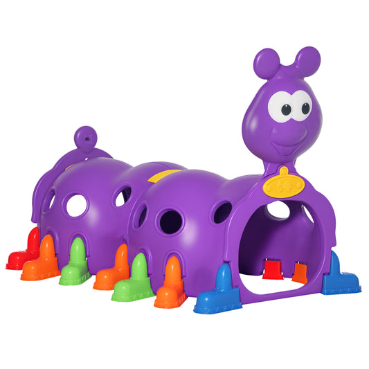 Tunnel de jeu chenille pour enfants 3-6 ans