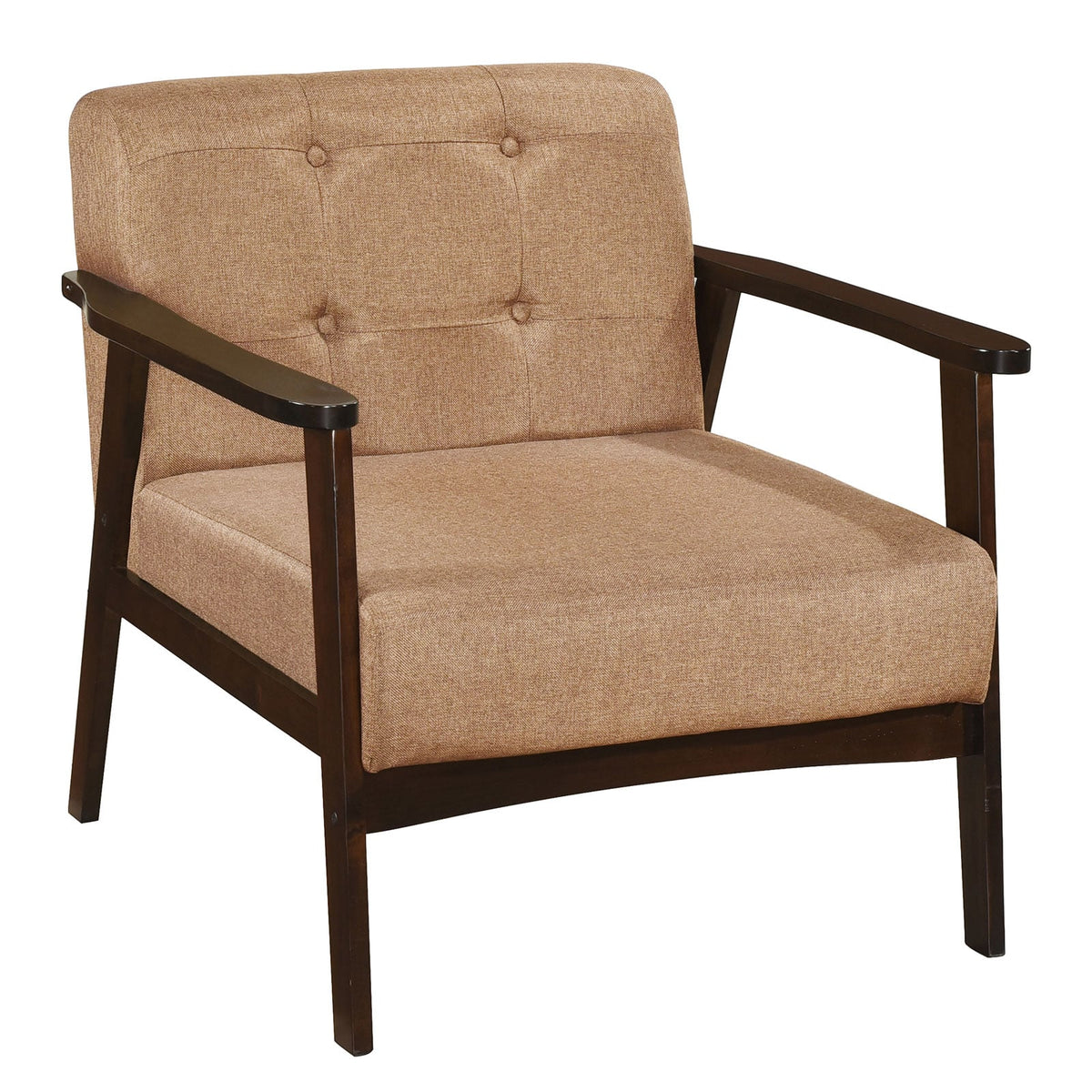 Chaise d'appoint design style mid-century bois d'hévéa
