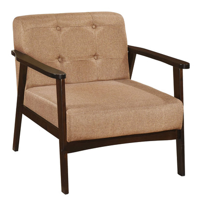 Chaise d'appoint design style mid-century bois d'hévéa