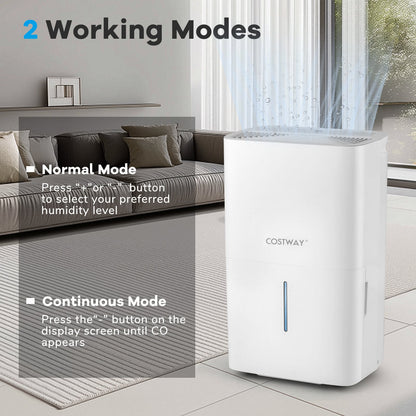 Déshumidificateur 71 L avec minuterie et affichage DEL