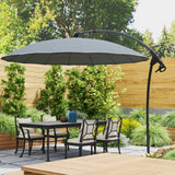 Parasol déporté rotatif 274 cm — 16 baleines en fibre de verre