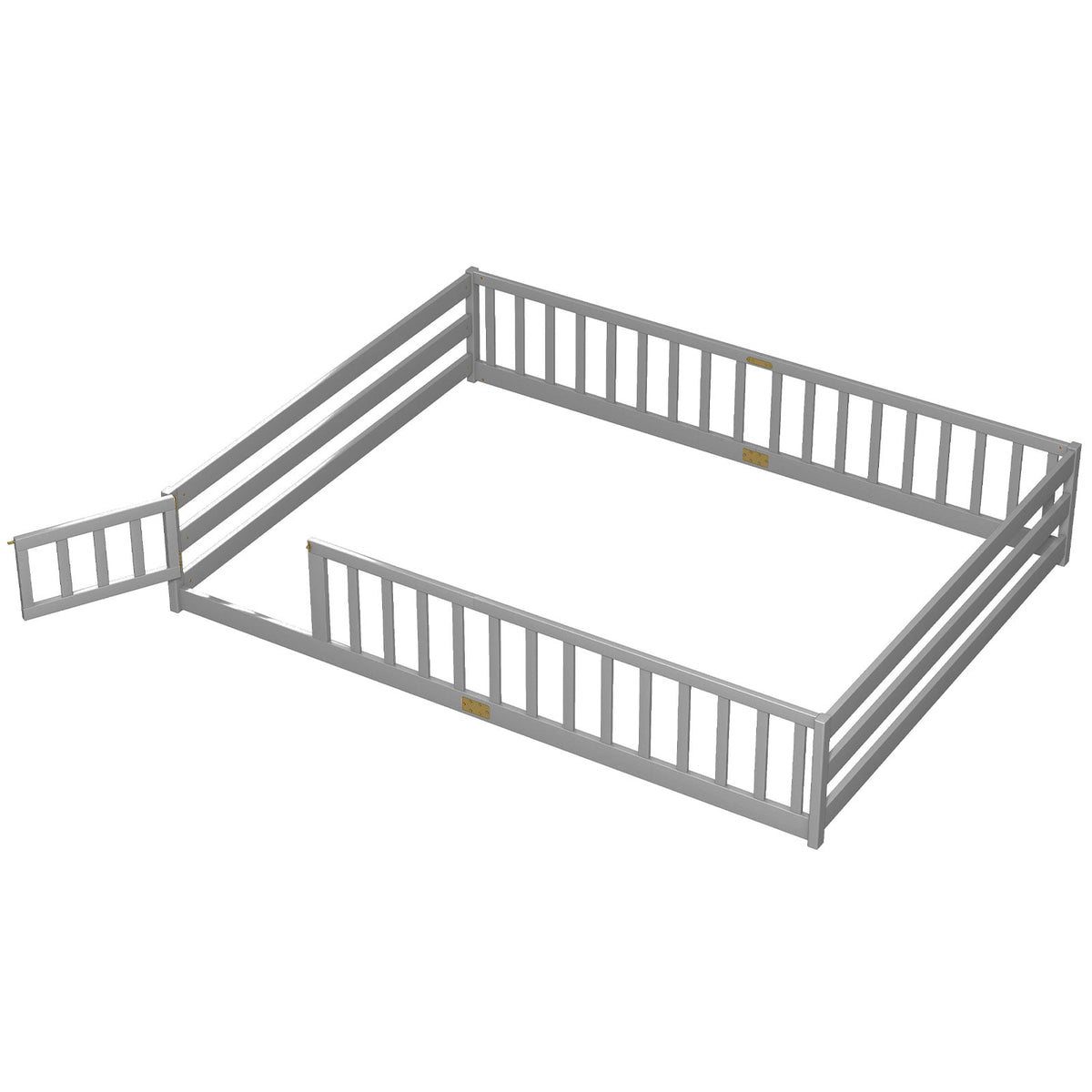Lit de sol Montessori pour enfants avec barrière