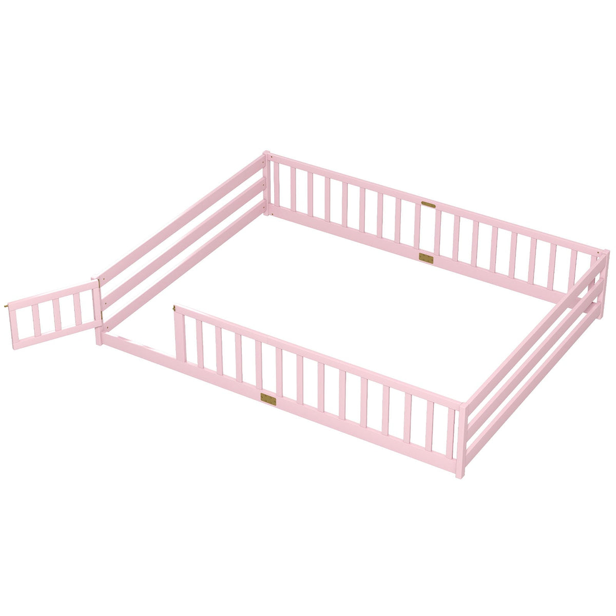 Lit de sol Montessori pour enfants avec barrière