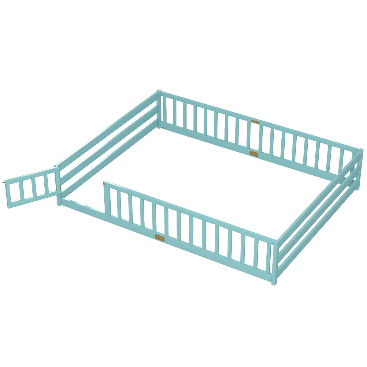 Lit de sol Montessori pour enfants avec barrière