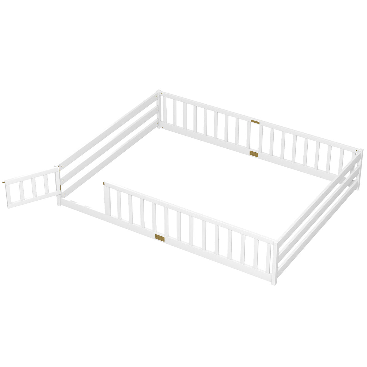 Lit de sol Montessori pour enfants avec barrière