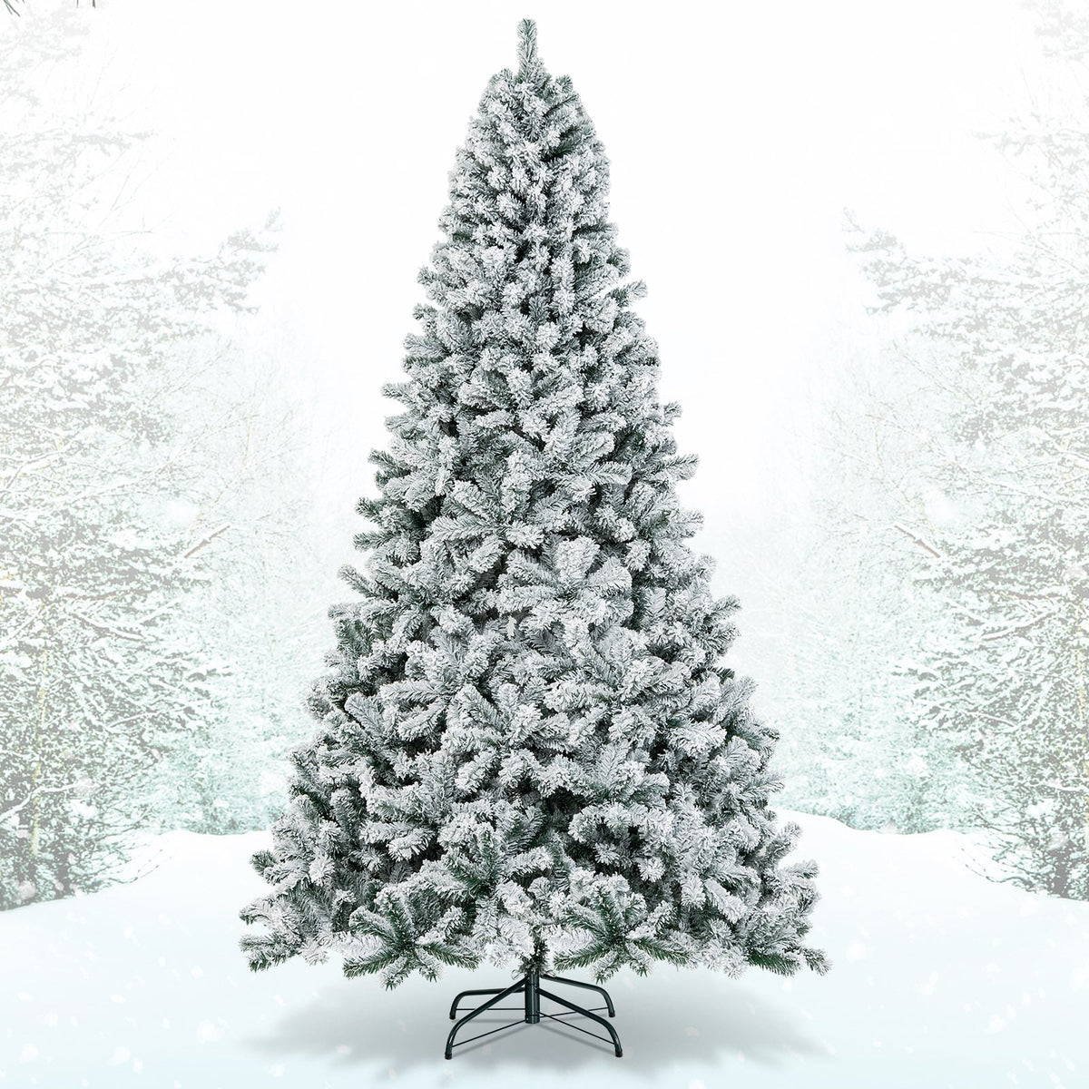 Arbre de Noël artificiel enneigé 274 cm