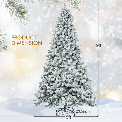 Arbre de Noël artificiel enneigé 274 cm