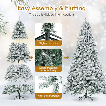 Arbre de Noël artificiel enneigé 274 cm