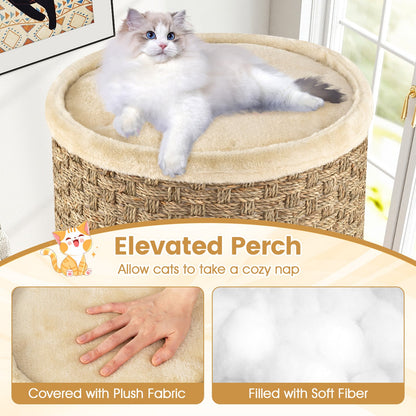 Condo pour chat 3 étages avec griffoir en sisal 71 cm