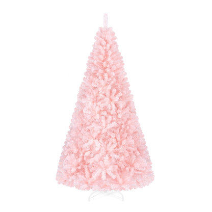 Arbre de Noël artificiel rose et feuillu