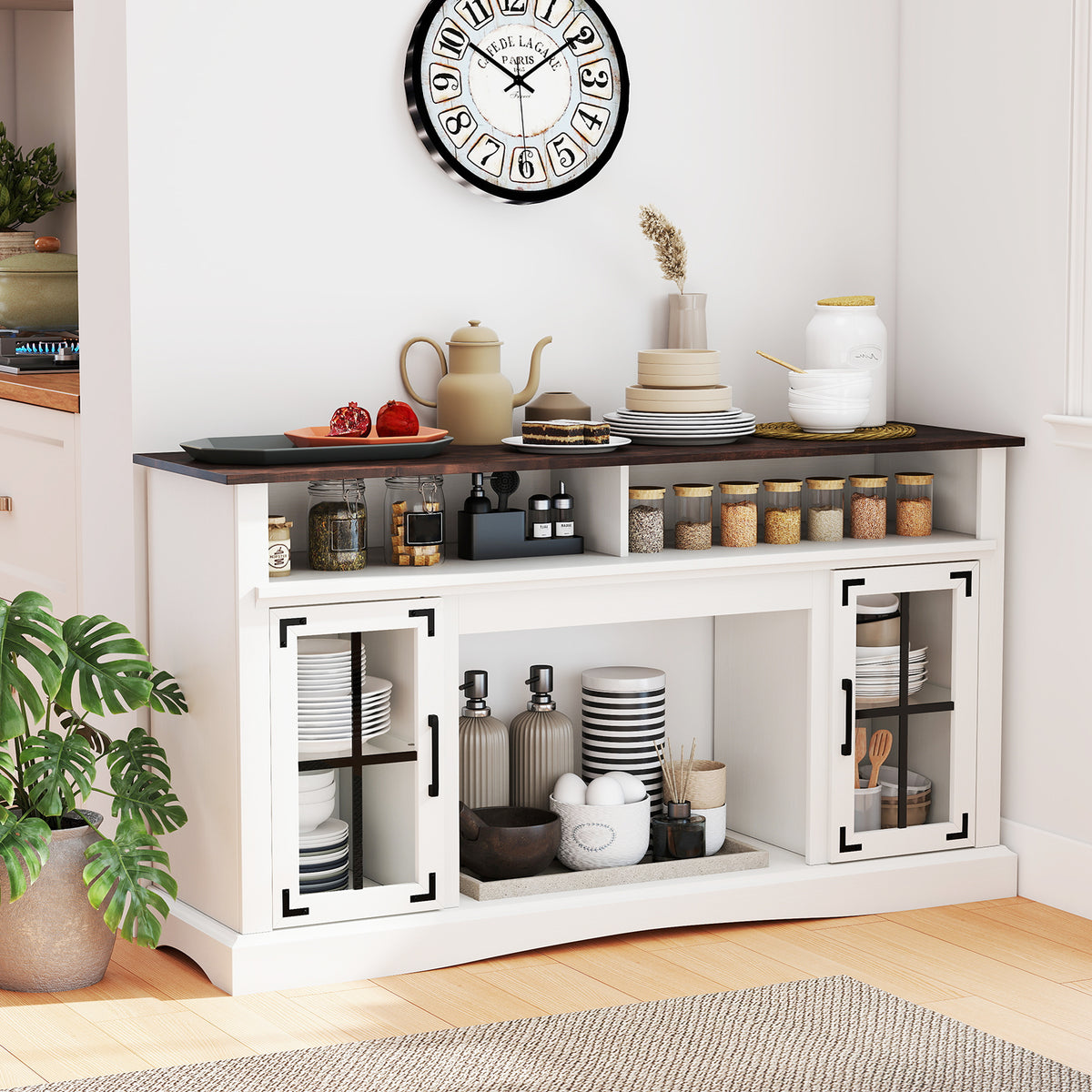 Meuble TV avec éclairage DEL et télécommande