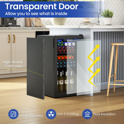 Réfrigérateur à boissons avec porte vitrée 85 L