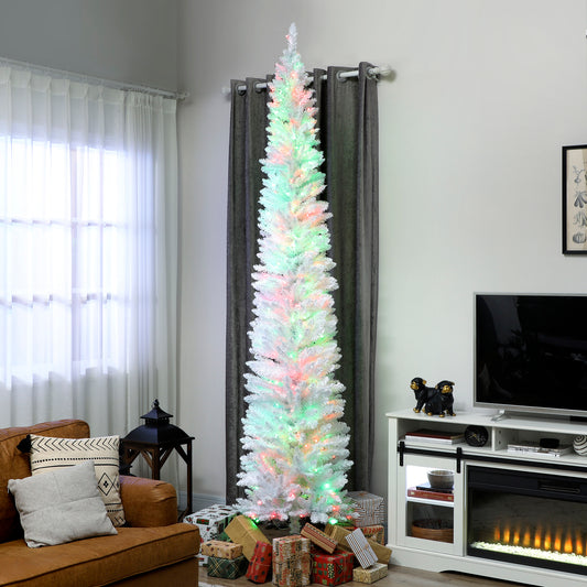Arbre de Noël artificiel élancé à DEL synchronisées