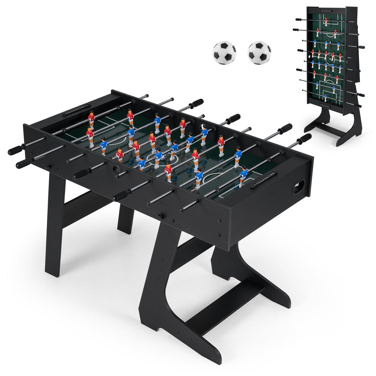 Table de baby-foot pliante avec 22 joueurs