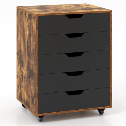 Caisson de bureau mobile à 5 tiroirs