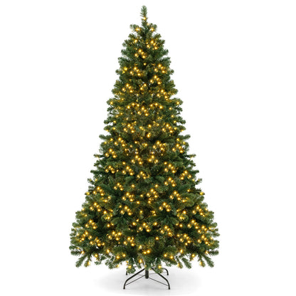 Arbre de Noël artificiel lumineux à charnière avec lumières LED