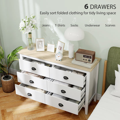 Commode moderne à six tiroirs pour chambre