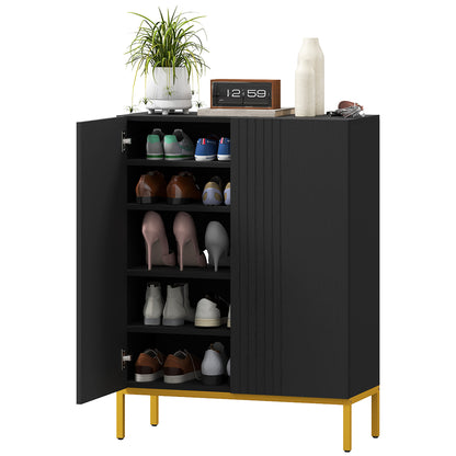 Meuble à chaussures de rangement avec étagères réglables