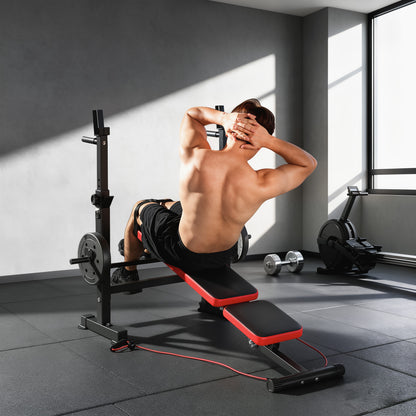 Banc de musculation réglable avec support de développé couché