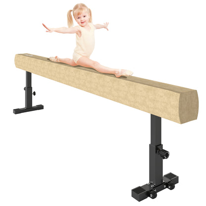 Poutre de gymnastique réglable 226 cm avec roulettes
