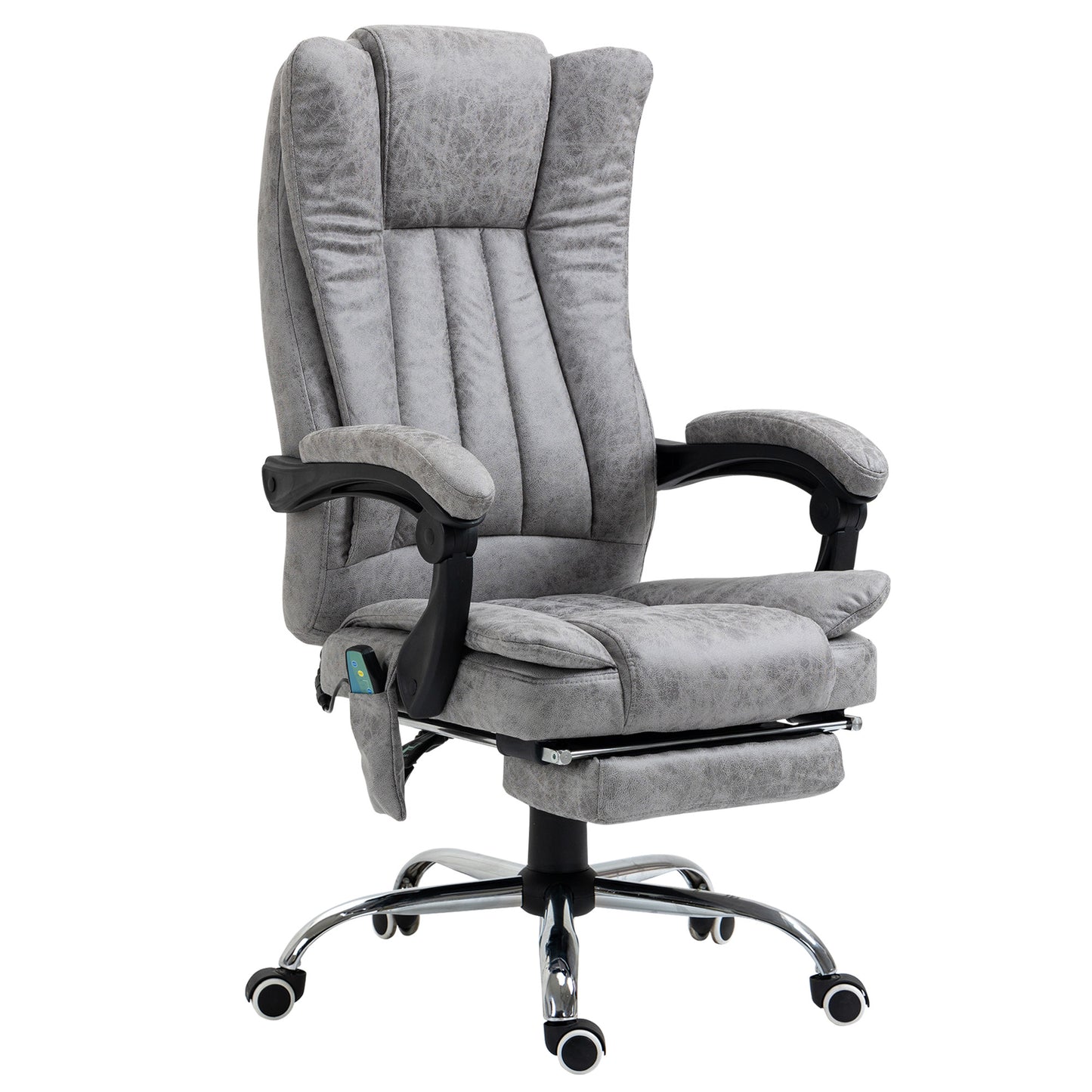 Fauteuil bureau massage vibrant repose-pieds rétractable