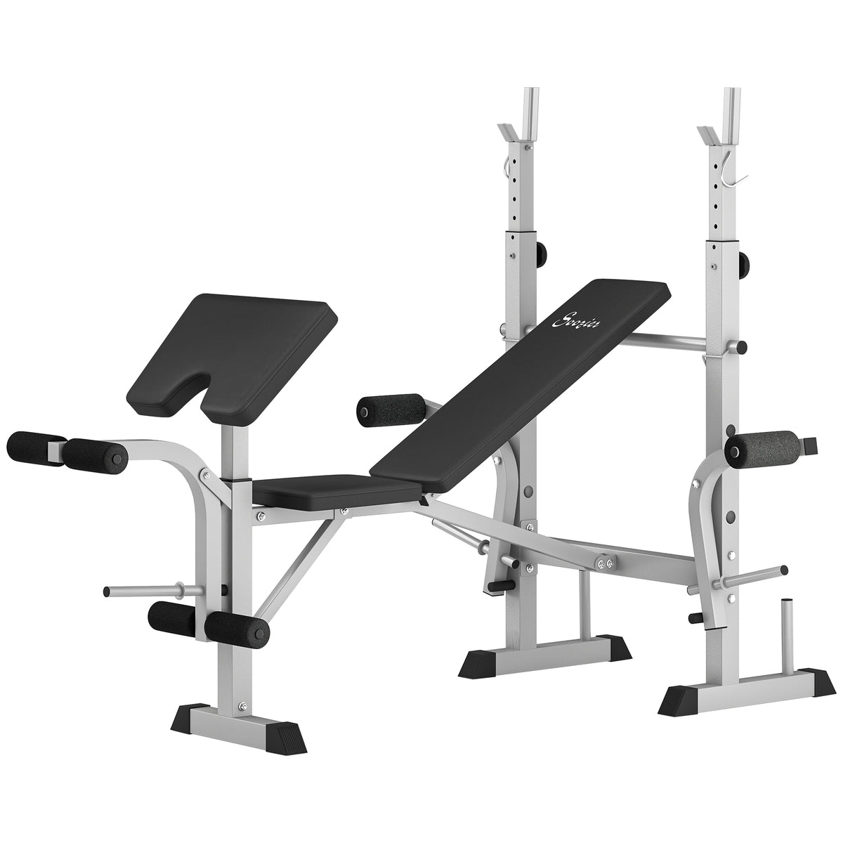 Banc de musculation réglable avec support de squat