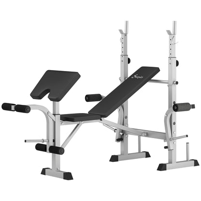 Banc de musculation réglable avec support de squat
