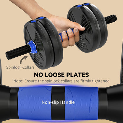 Ensemble d'haltères 3 en 1 ajustable — 15 kg