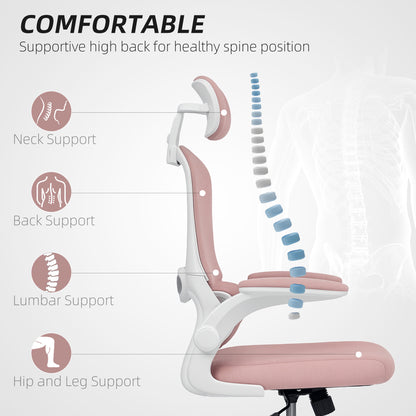 Chaise bureau ergonomique dossier haut appui-tête rotatif