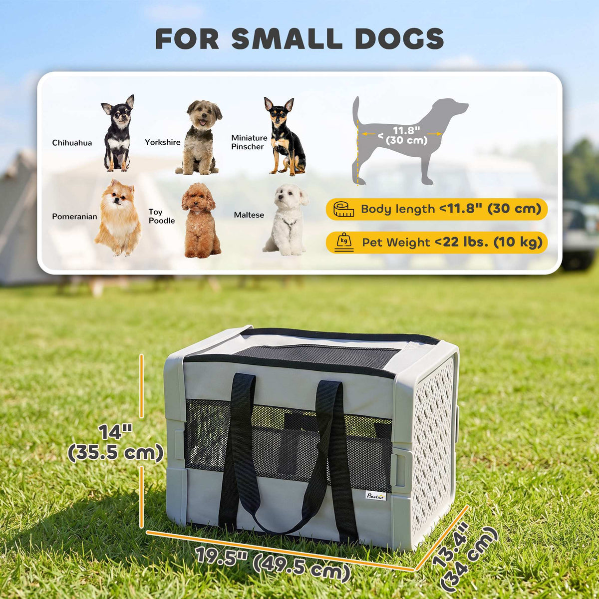 Sac de transport souple pour petit animal pliable