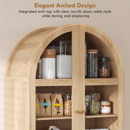 Armoire de cuisine arquée style maison de campagne 180 cm