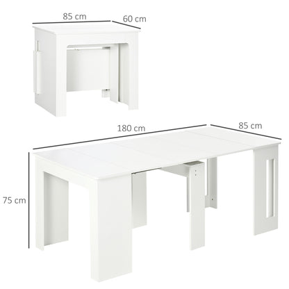 Table à manger extensible 60-180 cm pour 6-8 personnes