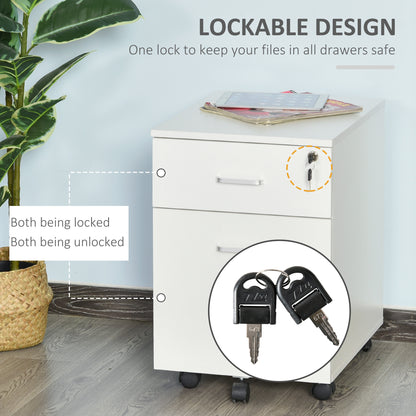 Caisson de bureau mobile verrouillable