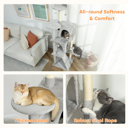 Tour à chat 160 cm avec griffoirs sisal et hamac