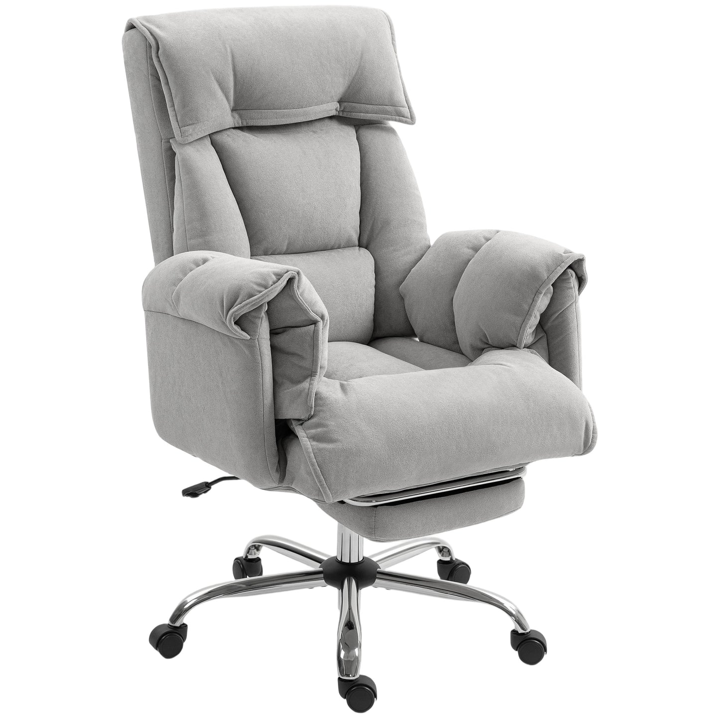 Chaise de bureau inclinable ergonomique avec repose-pieds