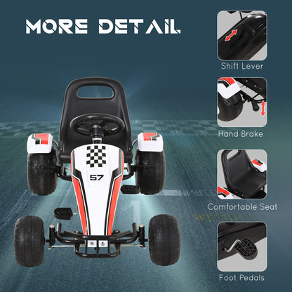 Kart à pédales pour enfants style course