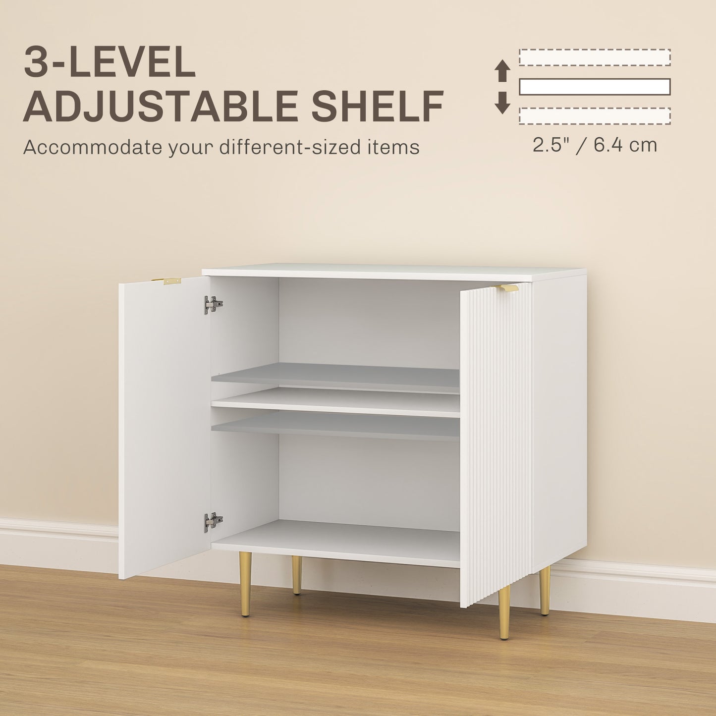 Armoire de rangement cuisine tablettes ajustables pieds métal