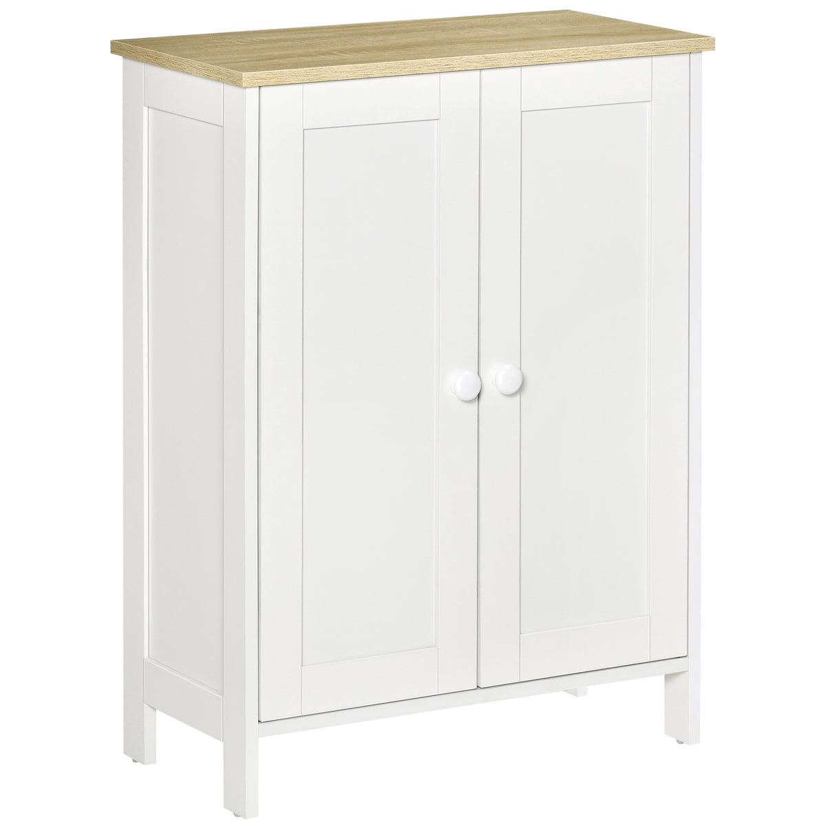 Armoire de rangement avec portes et tablettes réglables
