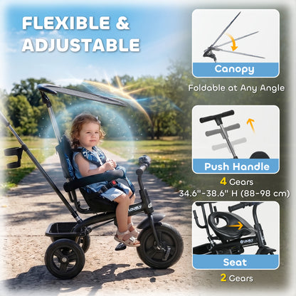Tricycle évolutif 6-en-1 pour tout-petits