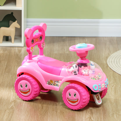 Voiture porteur bébé avec klaxon, lumières et musique