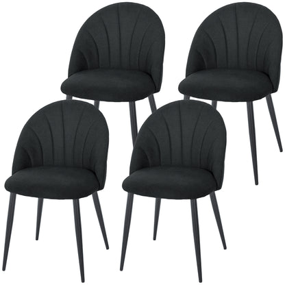Chaises de salle à manger rembourrées ensemble de 4