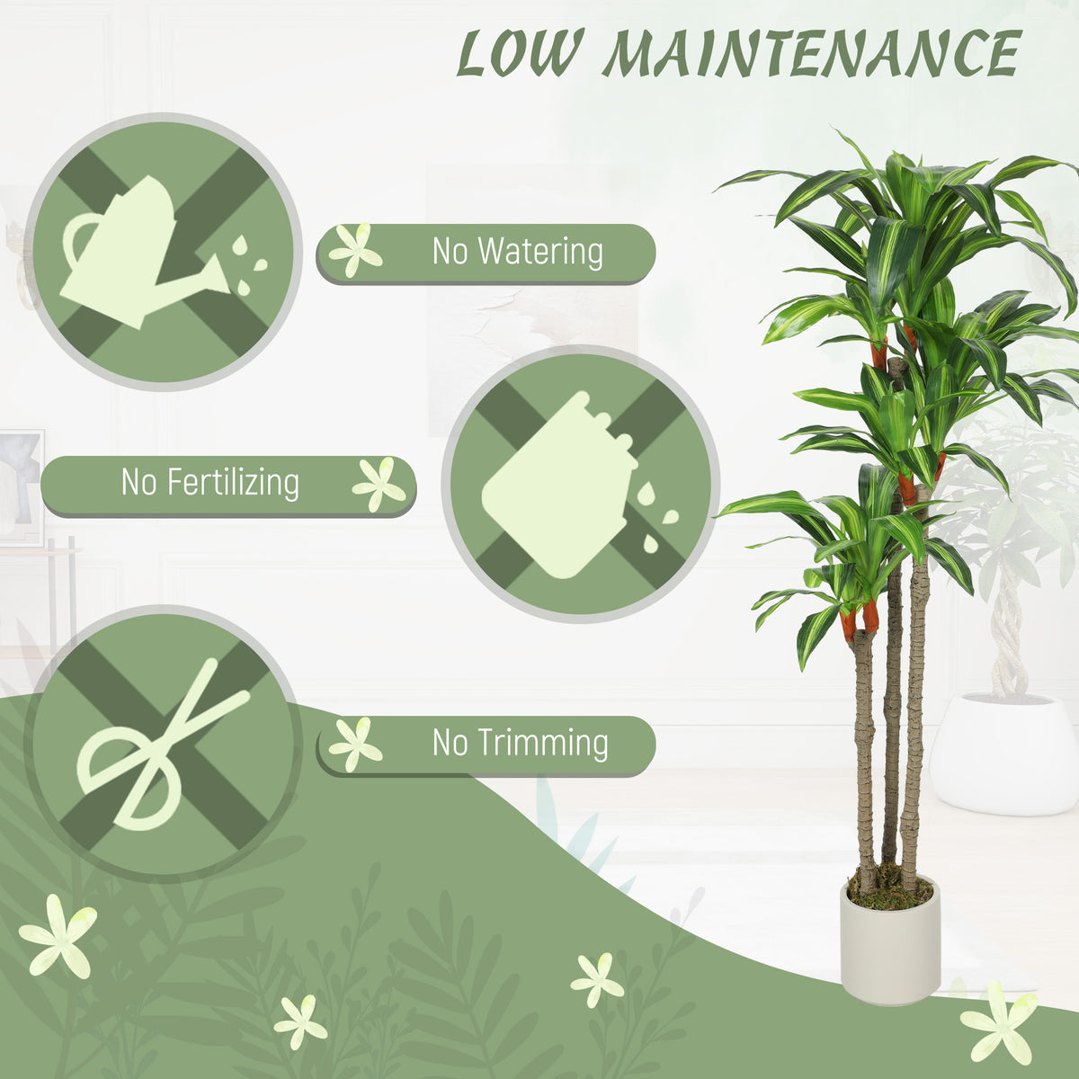 Plante artificielle dracaena 150 cm
