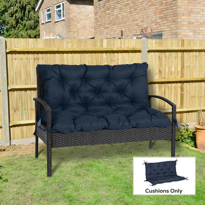 Coussin balançoire 2 places avec dossier pour banc