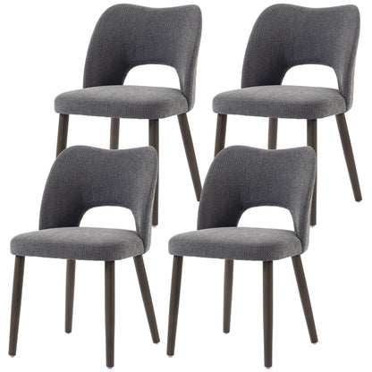 Ensemble de 4 chaises de salle à manger rembourrées