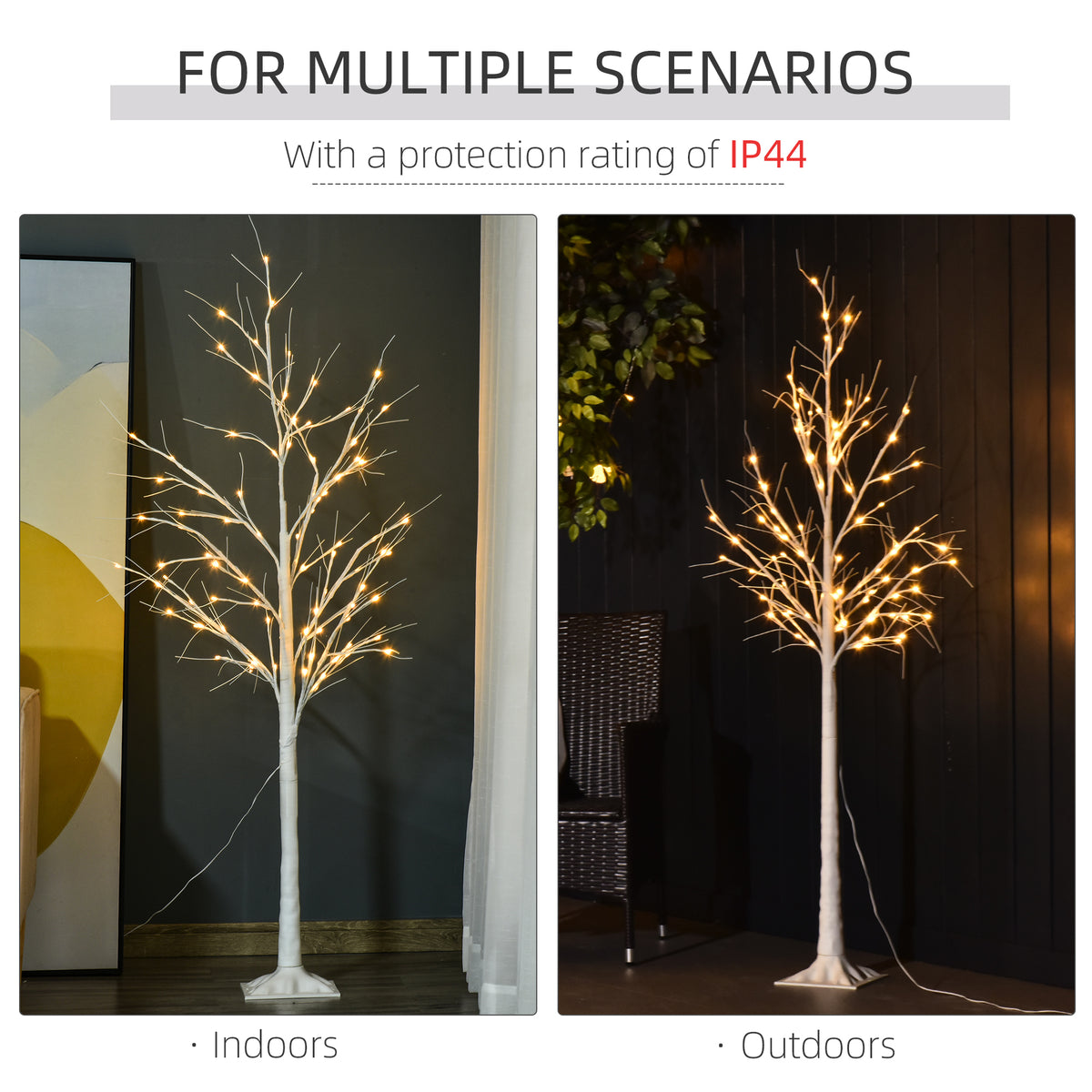 Sapin lumineux 150cm 58 DEL modes ajustables