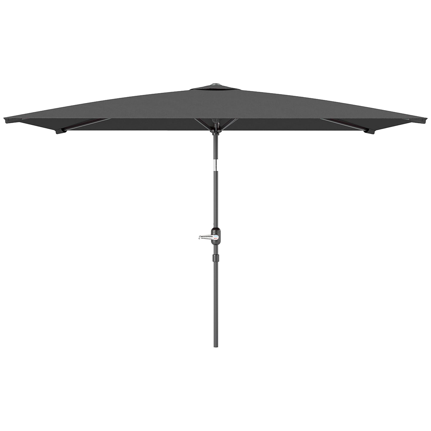 Parasol rectangulaire inclinable avec manivelle 200x290cm