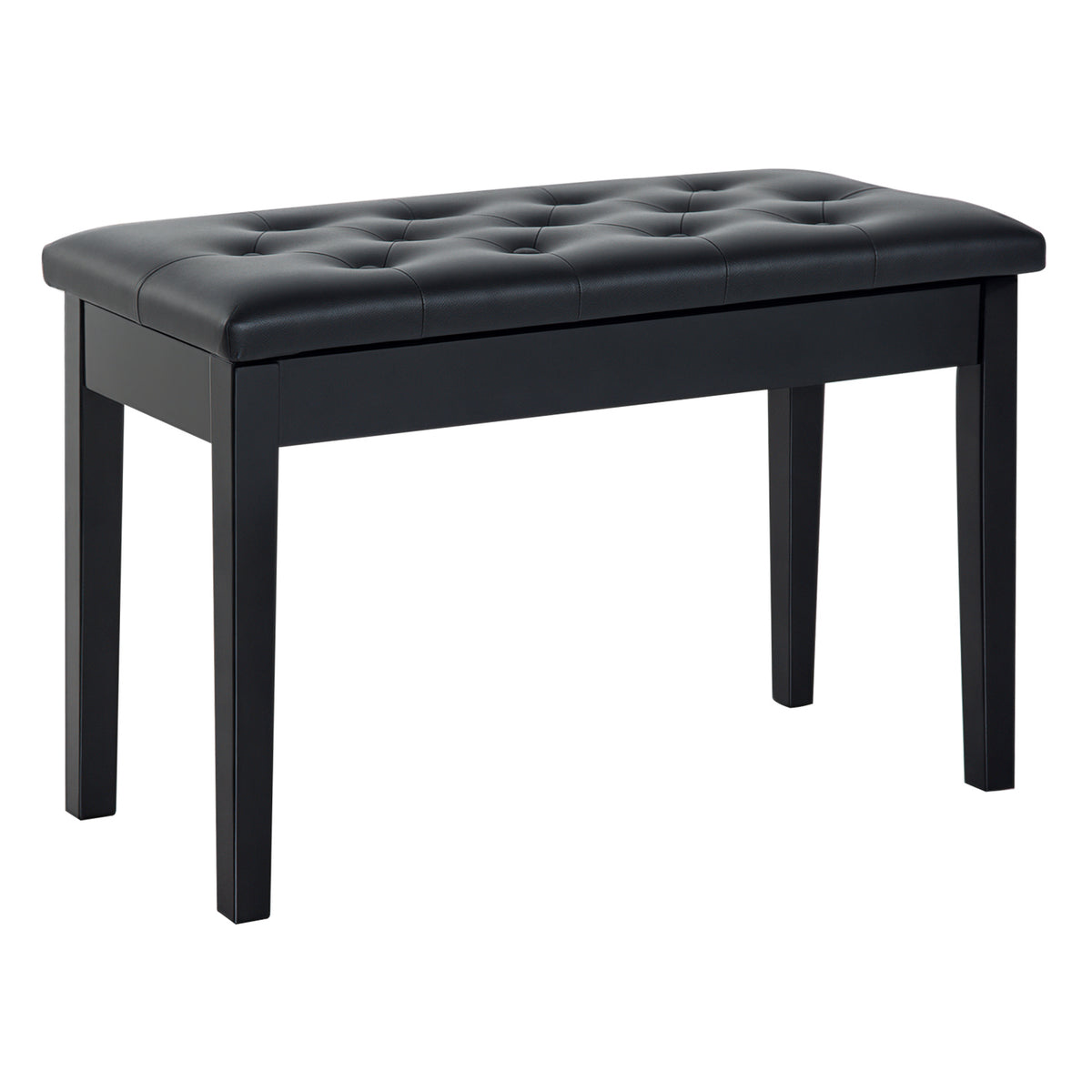 Banc de piano rembourré avec rangement