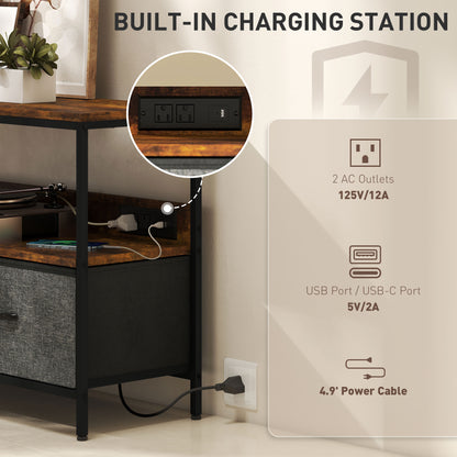 Meuble TV avec station de recharge